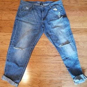 Boyfriend crop jeans
